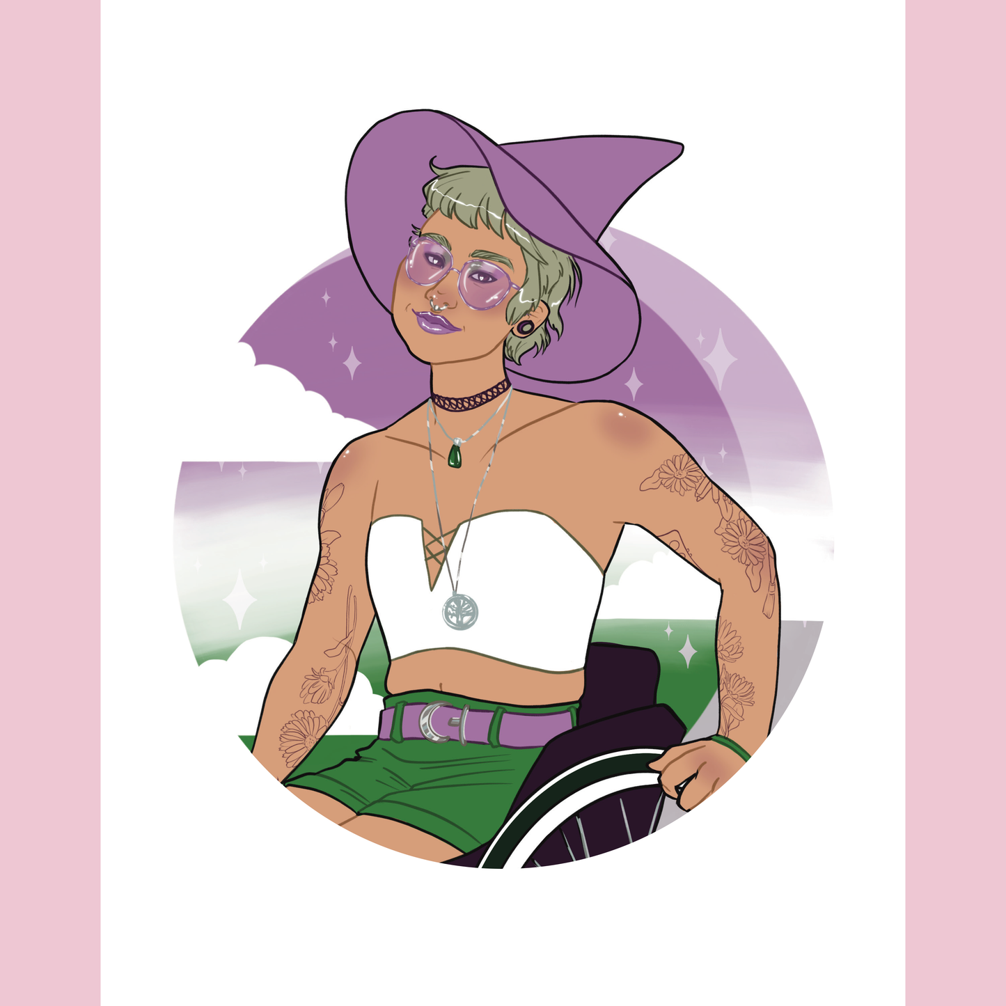 Genderqueer Pride Art Print - 8x10" and 5x7"