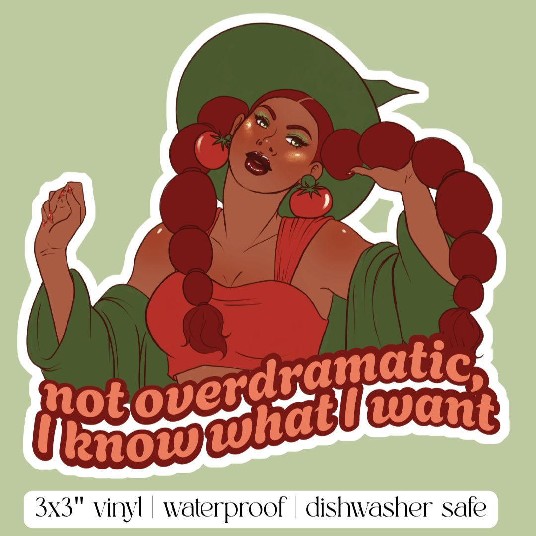 tomato witch vinyl sticker PREORDER