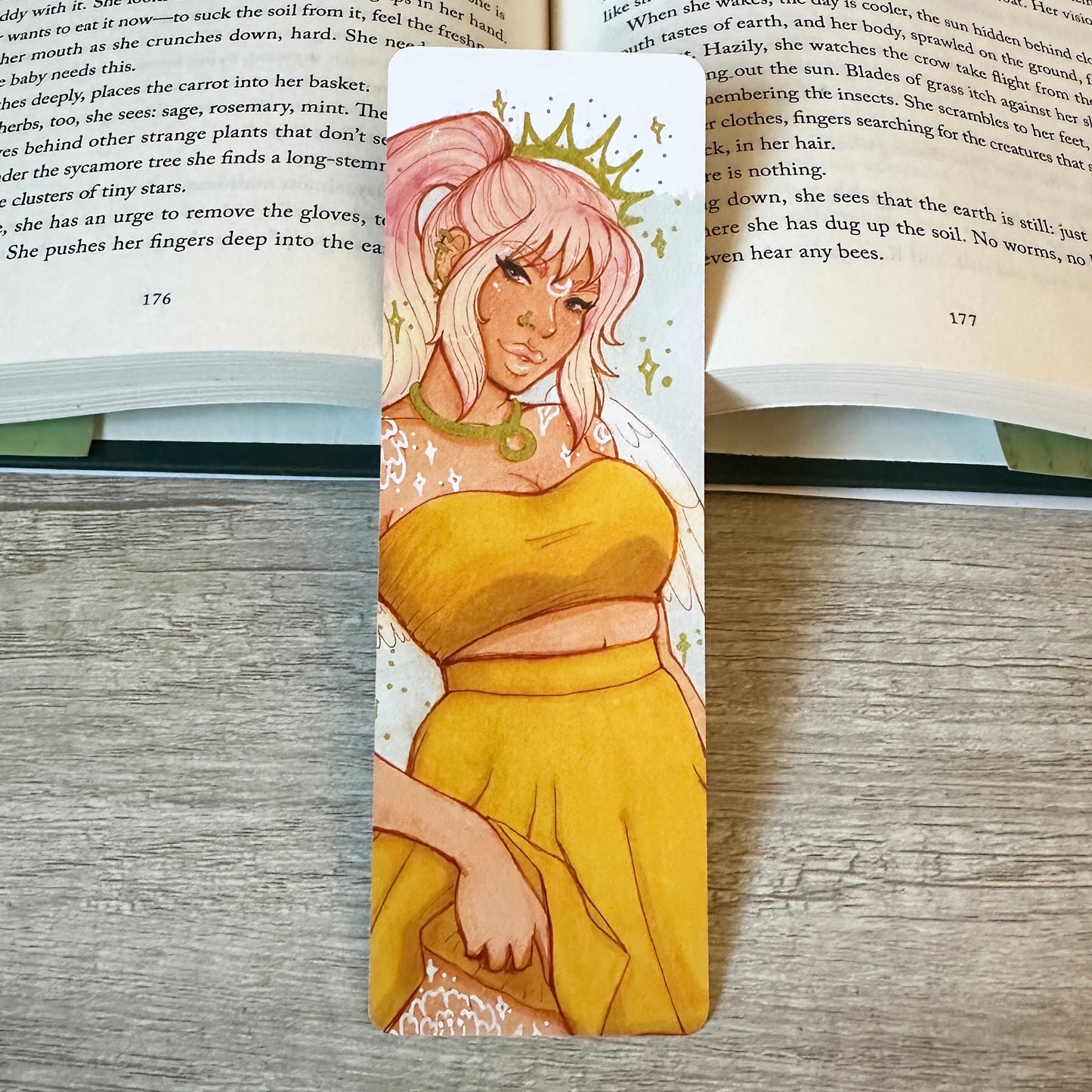 angel babe pin-up bookmark
