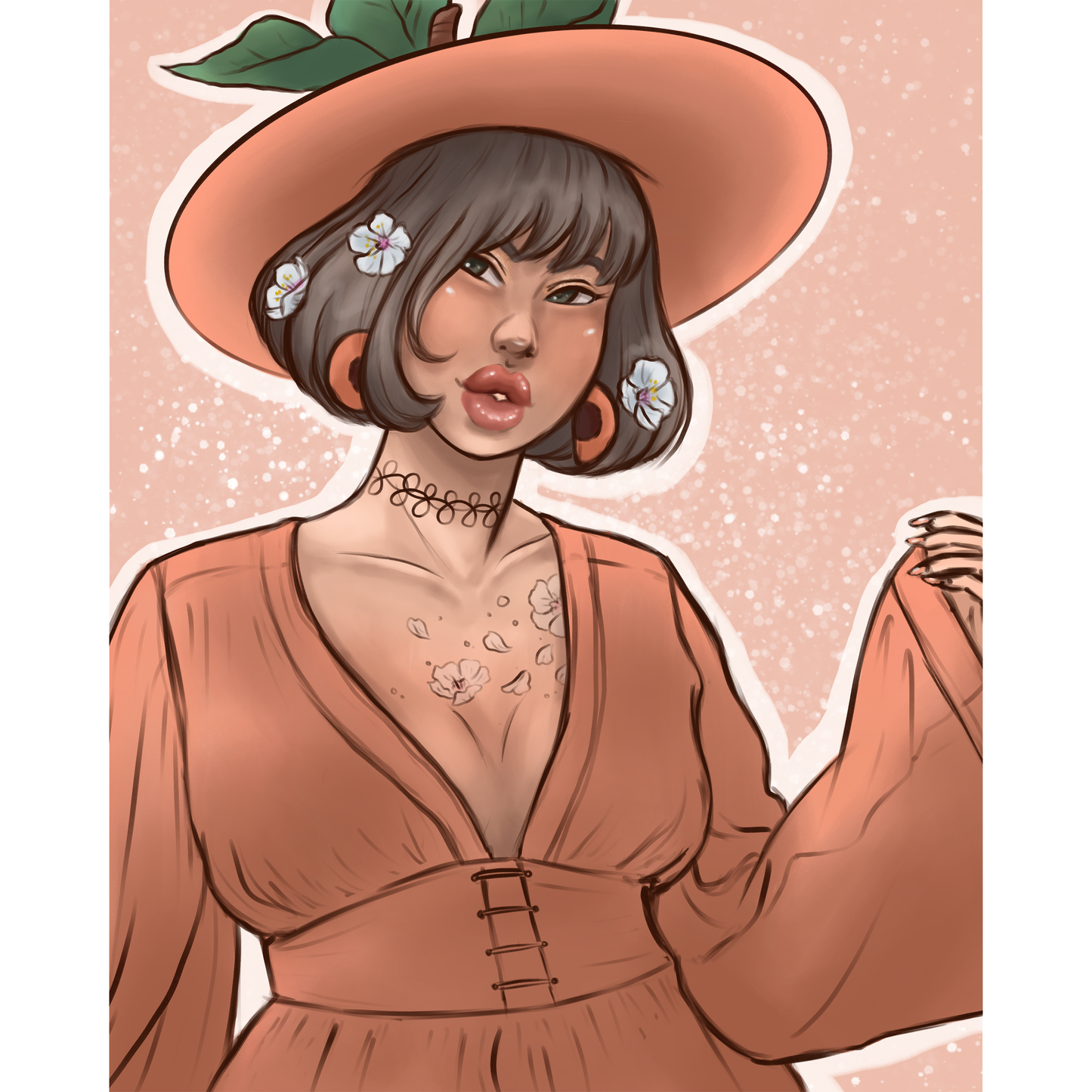 Apricot Witch Art Print - 8x10" and 5x7"