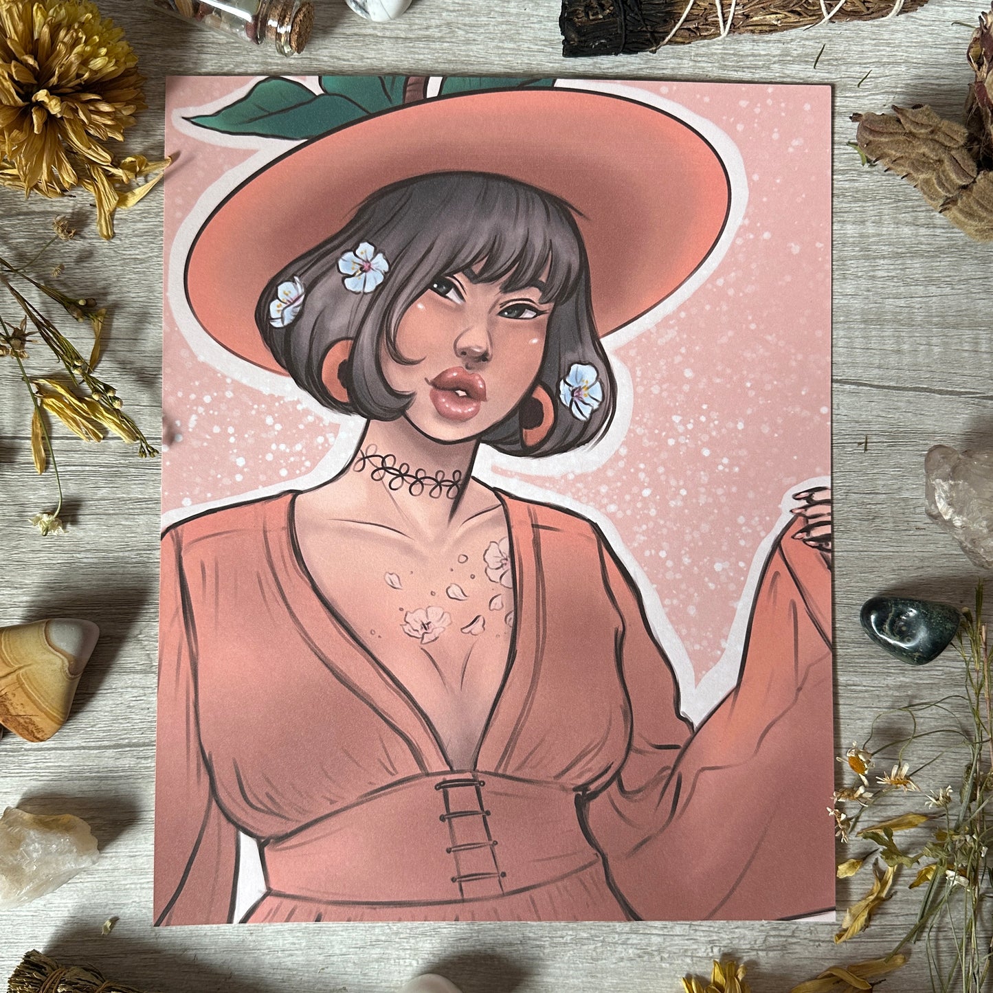Apricot Witch Art Print - 8x10" and 5x7"