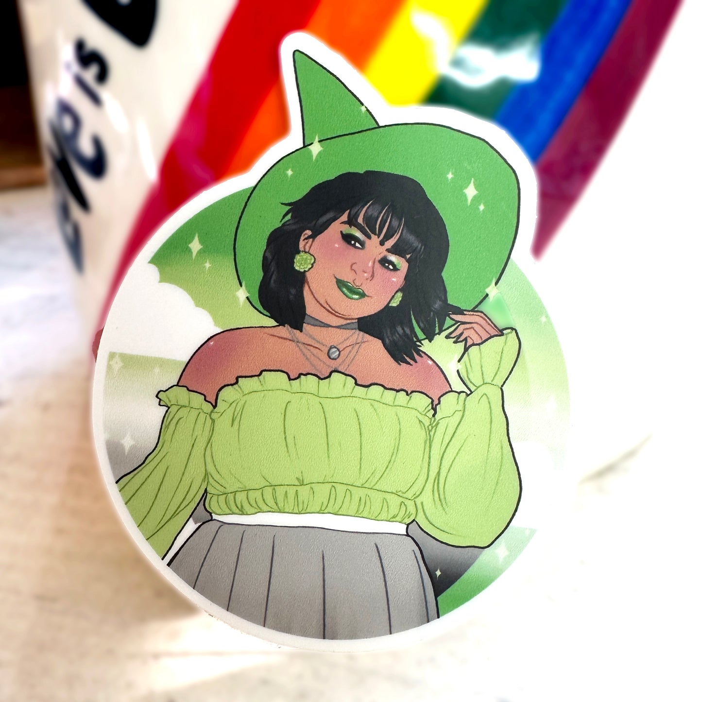 aromantic pride vinyl sticker