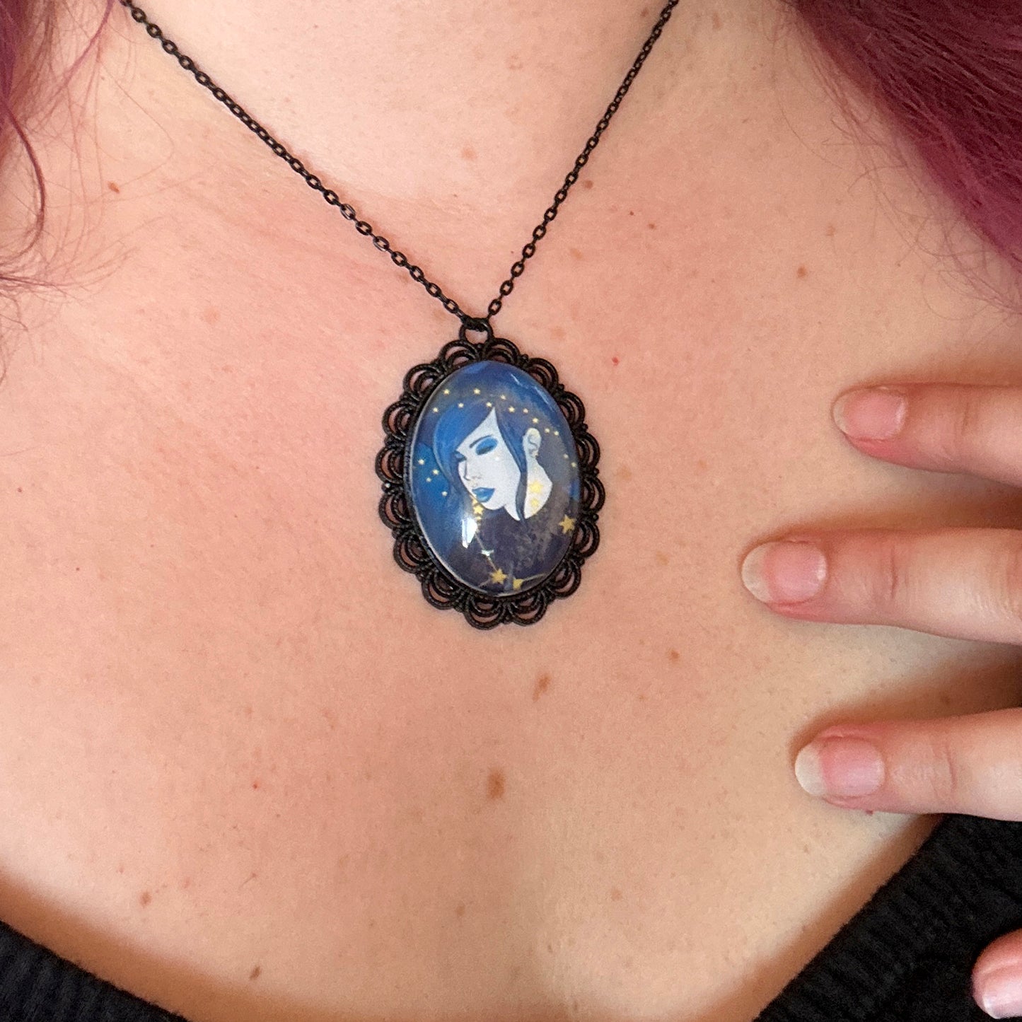 Astro Witch Pendant Necklace – Celestial Pinup Magic Jewelry