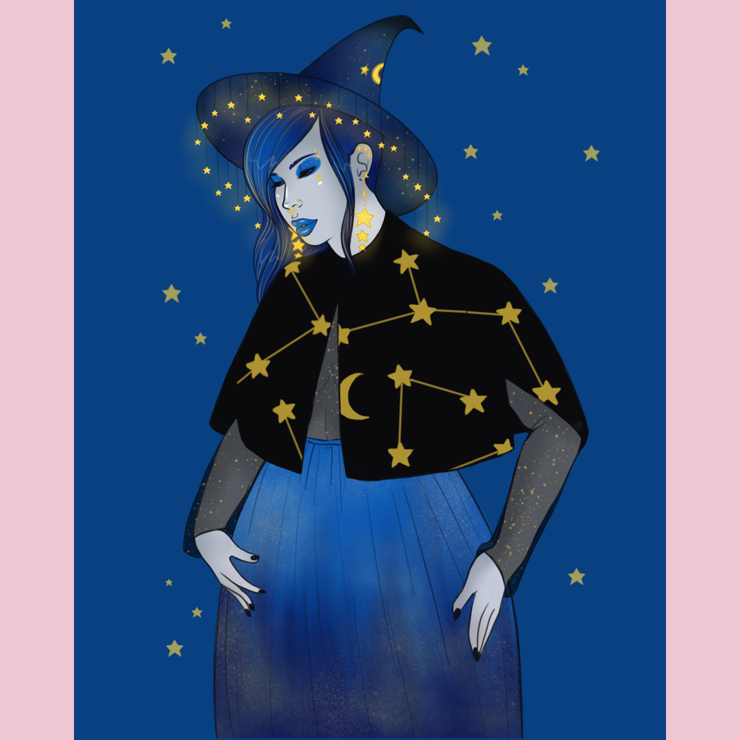 Astro Witch Art Print - 8x10" and 5x7"