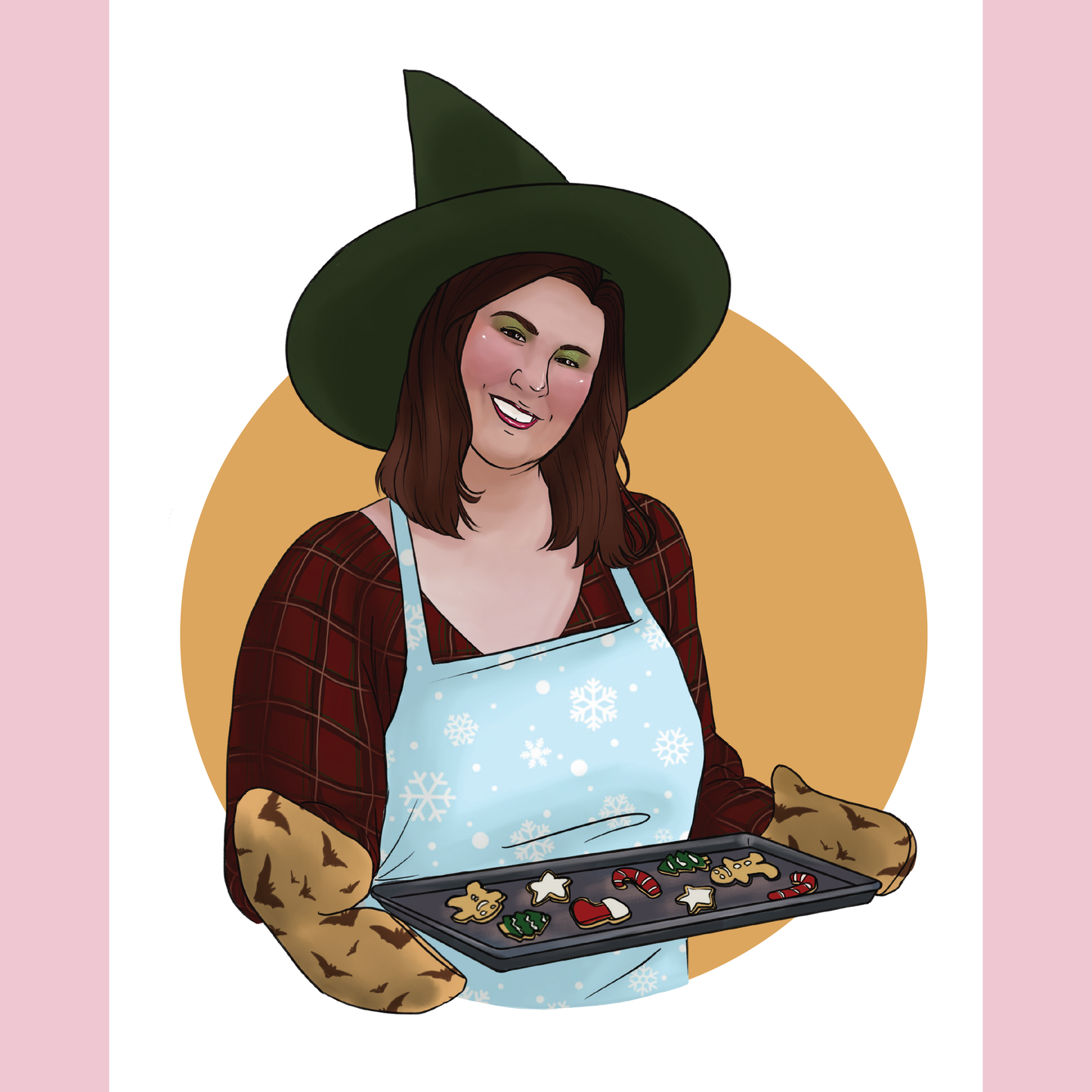 Baking Witch Art Print - 8x10" and 5x7"