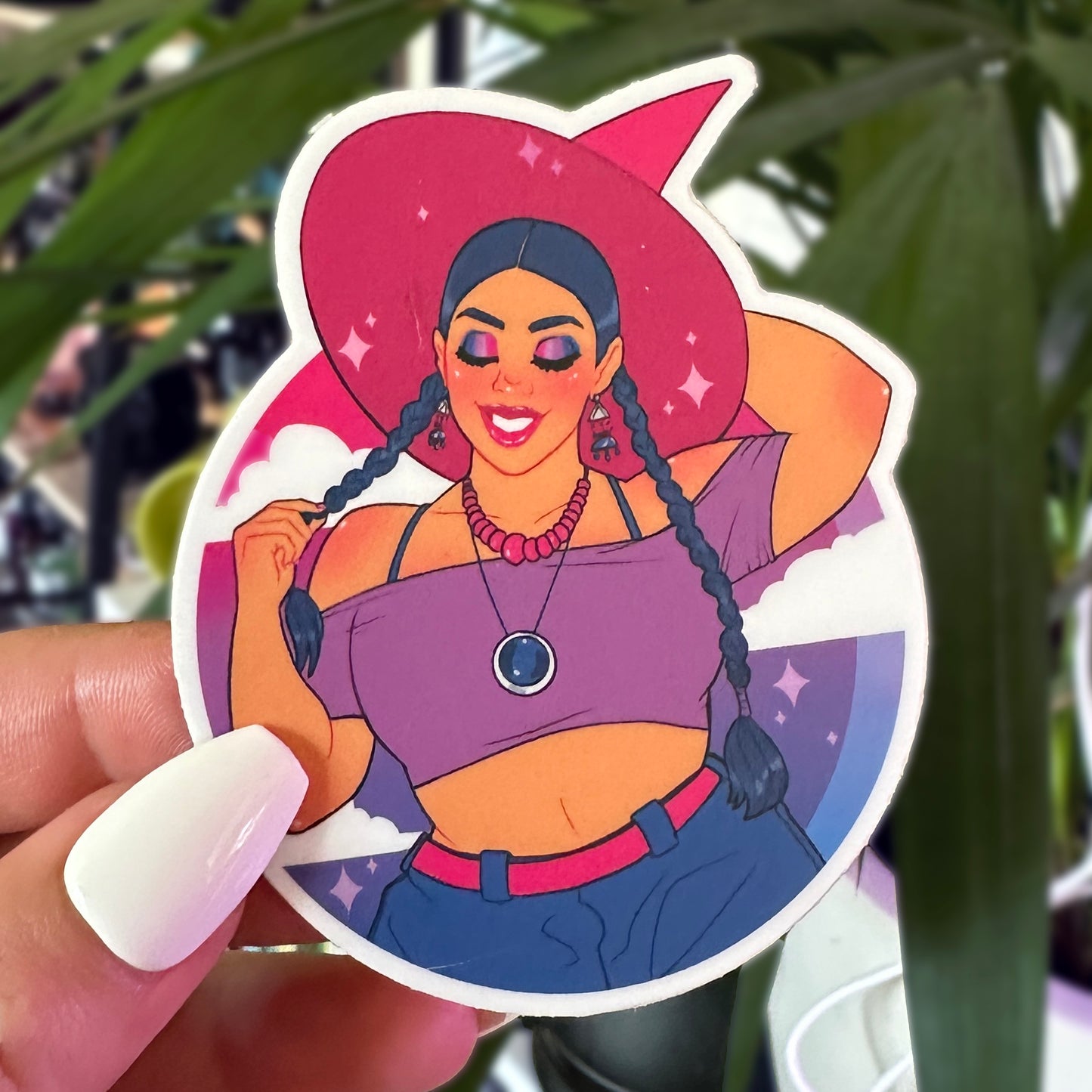bisexual pride vinyl sticker
