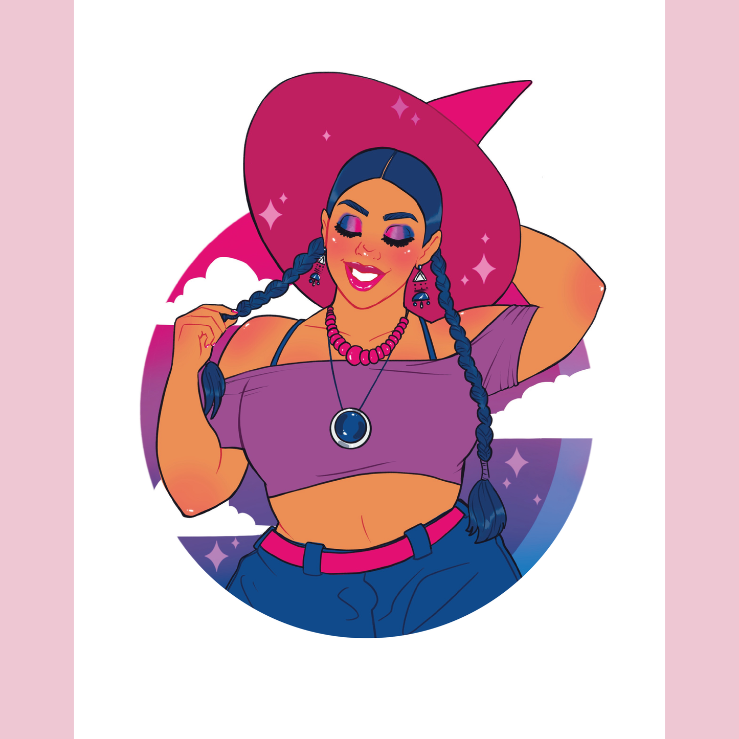 Bisexual Pride Art Print - 8x10" and 5x7"