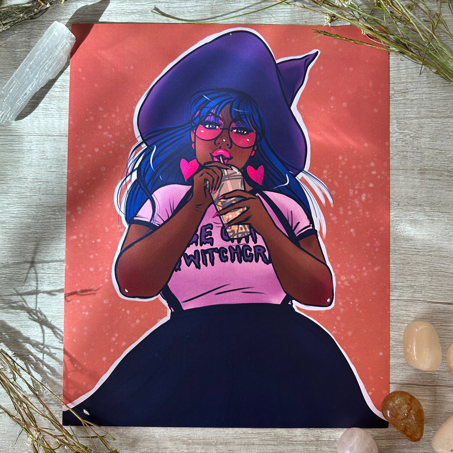 Be Gay Do Witchcraft Witch Art Print - 8x10" and 5x7"