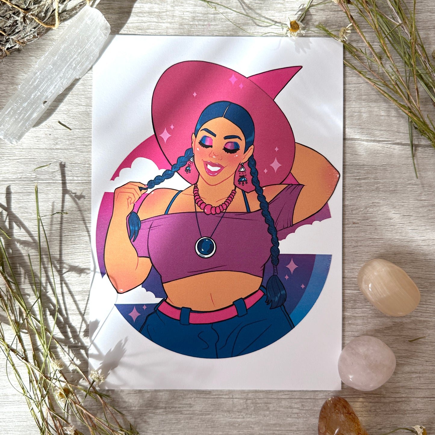 Bisexual Pride Art Print - 8x10" and 5x7"