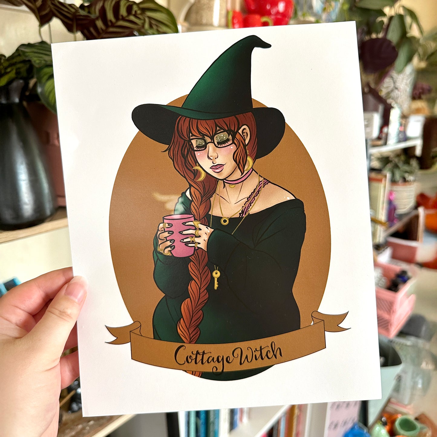 Cottage Witch Art Print - 8x10" and 5x7"