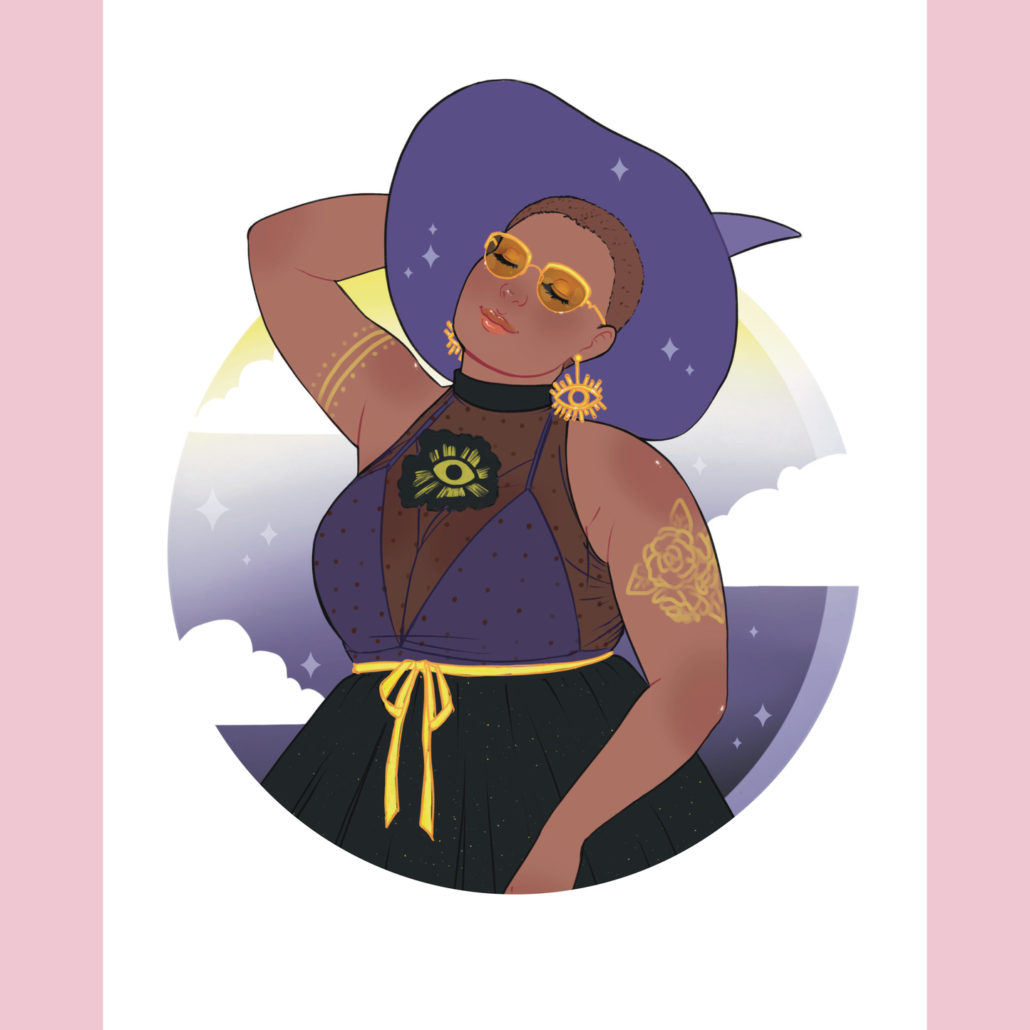 Nonbinary Pride Art Print - 8x10" and 5x7"