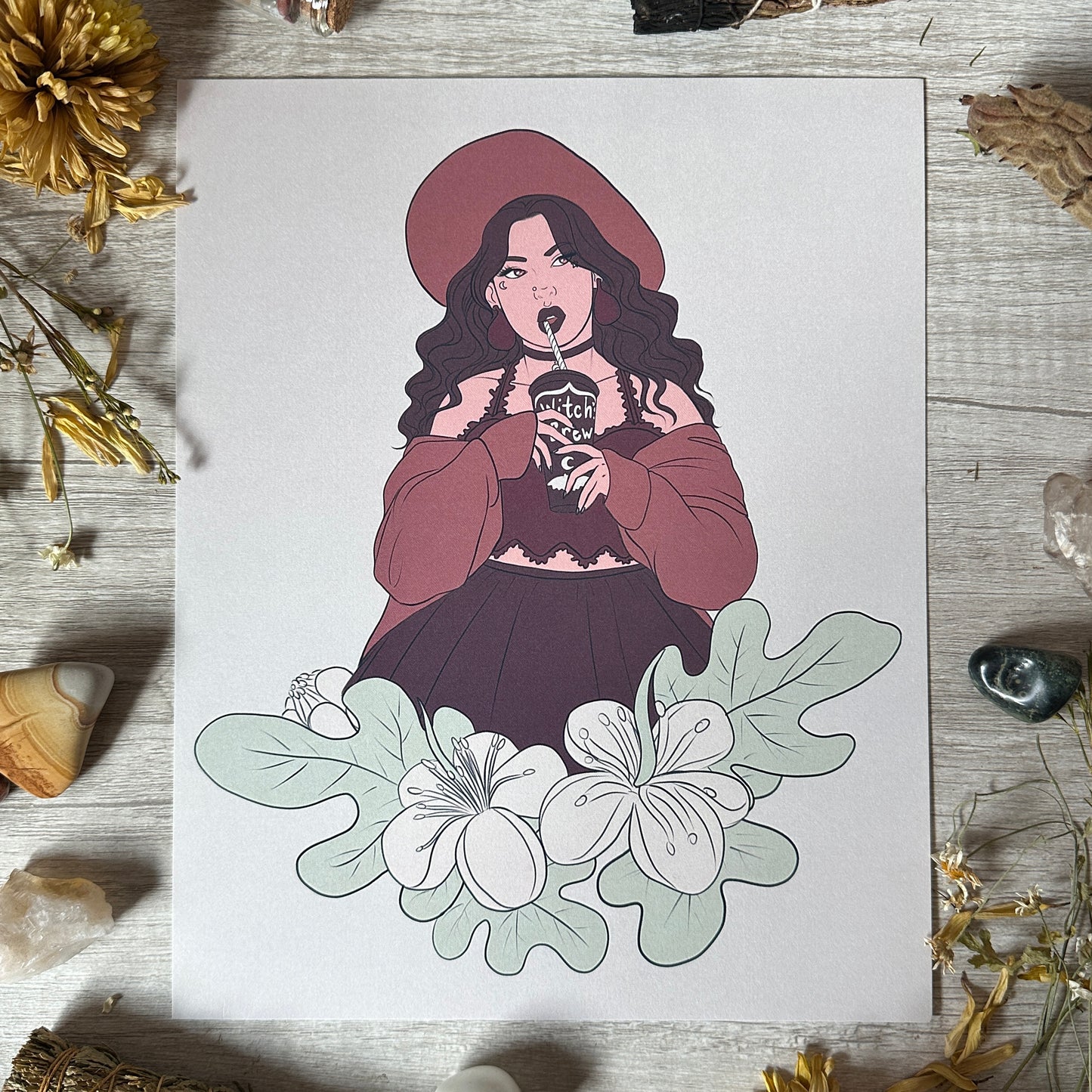 Fig Witch Art Print - 8x10" and 5x7"
