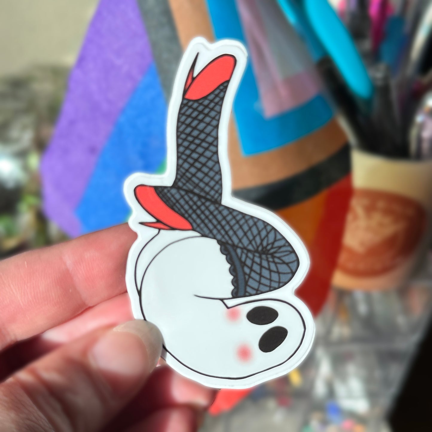 sexy Fresno Nightcrawler pinup vinyl sticker