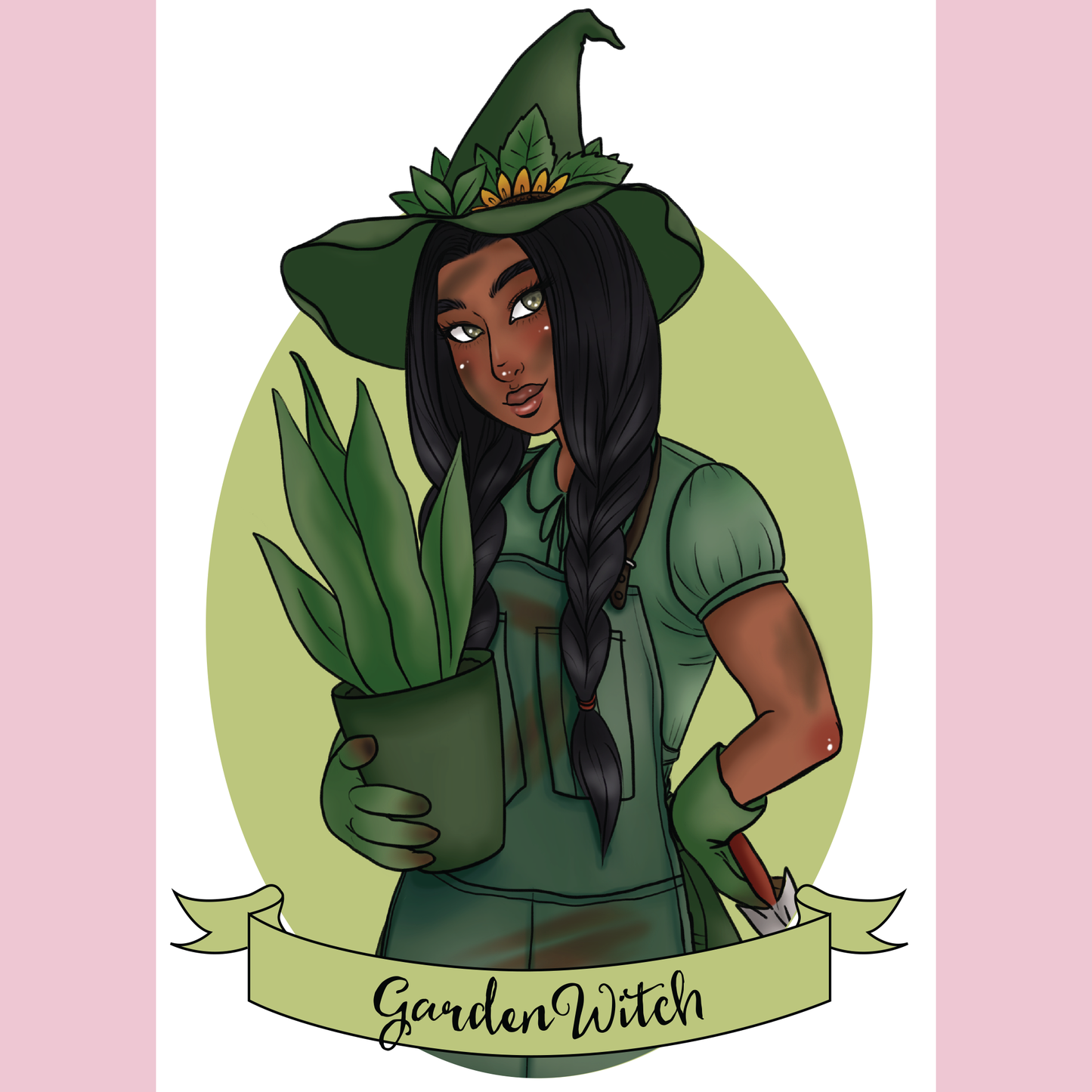 Garden Witch Art Print - 8x10" and 5x7"