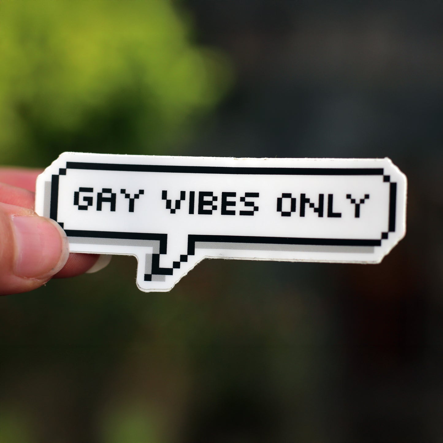 gay vibes only vinyl sticker