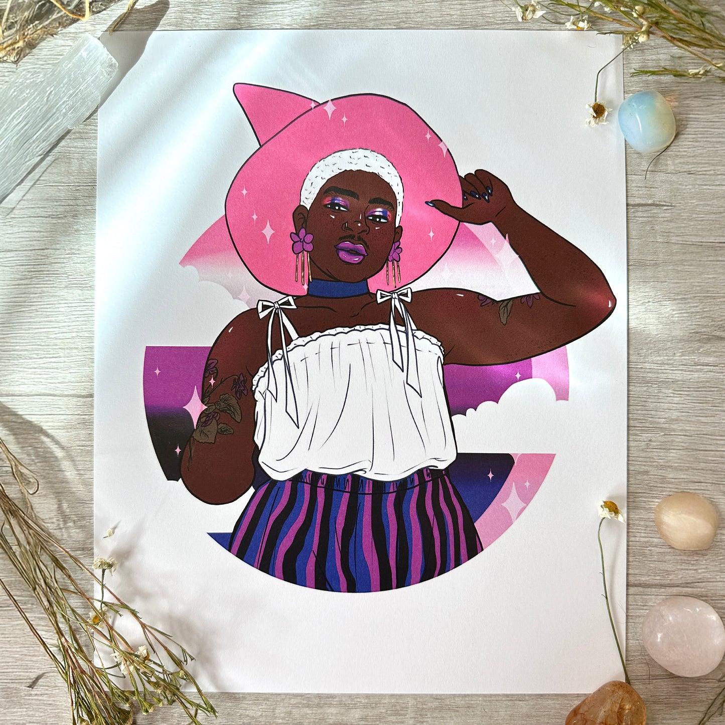 Genderfluid Pride Art Print - 8x10" and 5x7"