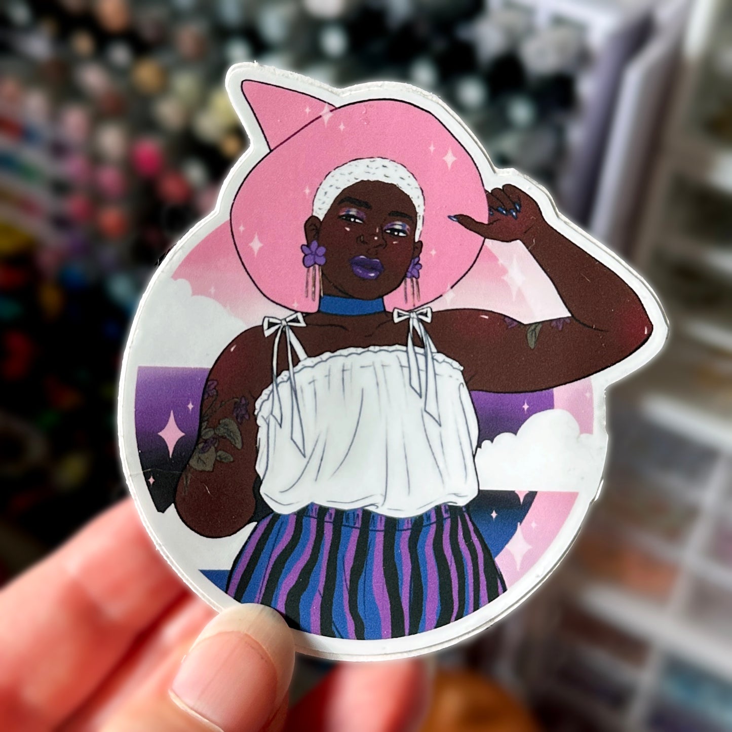 genderfluid pride vinyl sticker