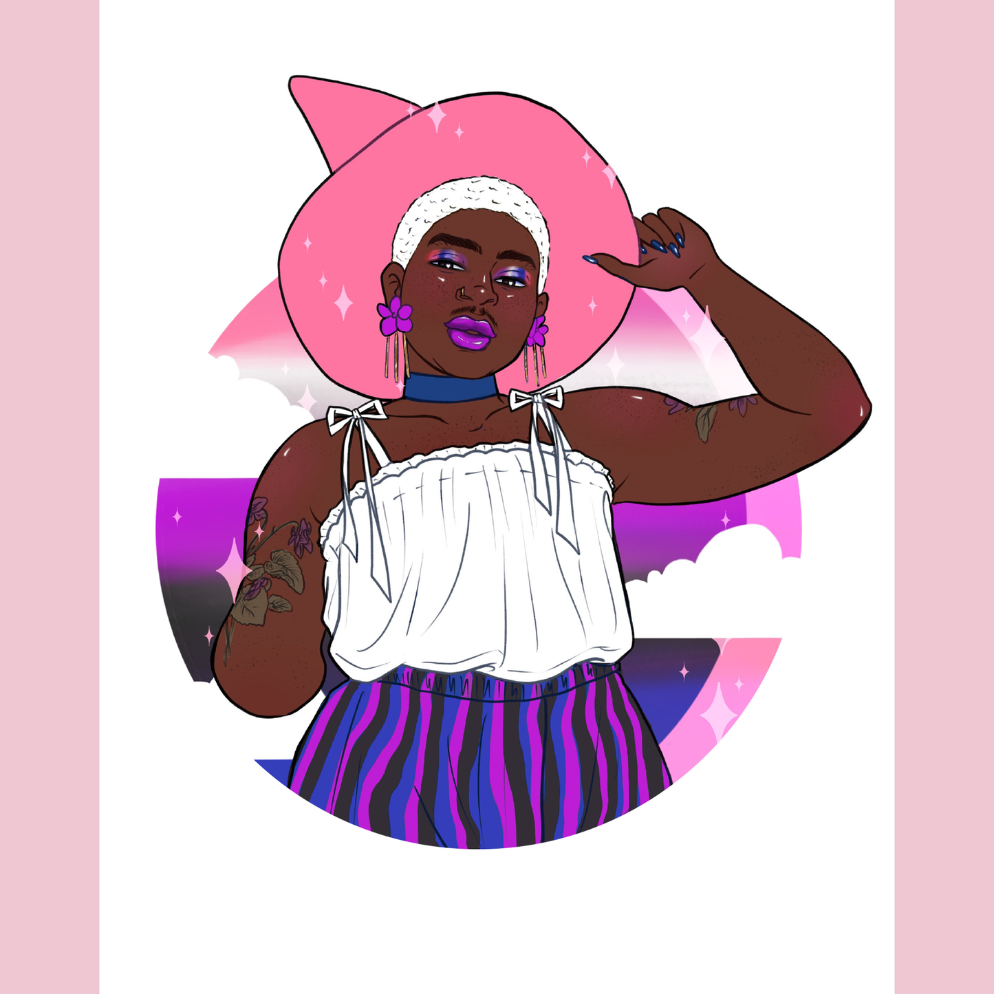 Genderfluid Pride Art Print - 8x10" and 5x7"