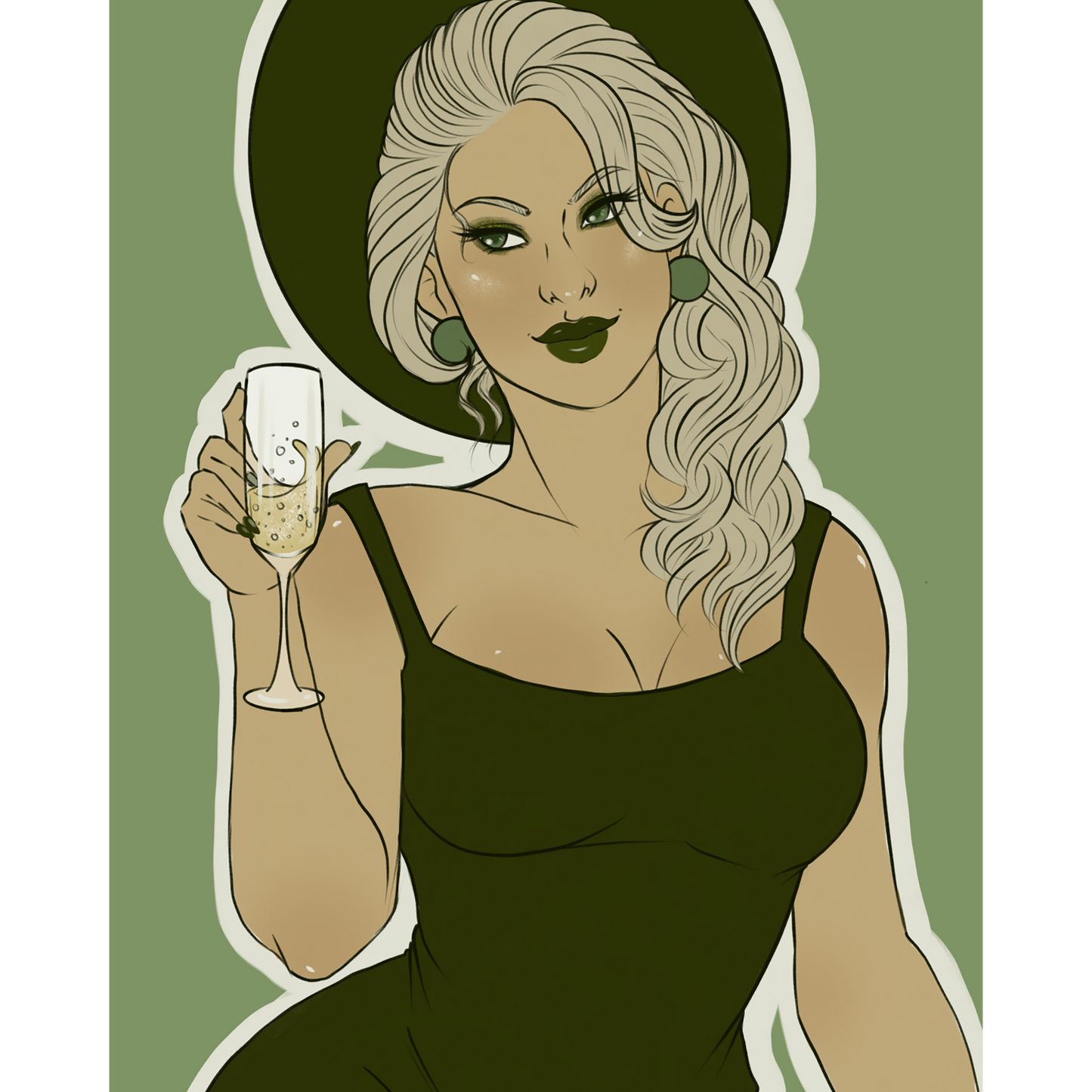 Grape Witch Art Print - 8x10" and 5x7"