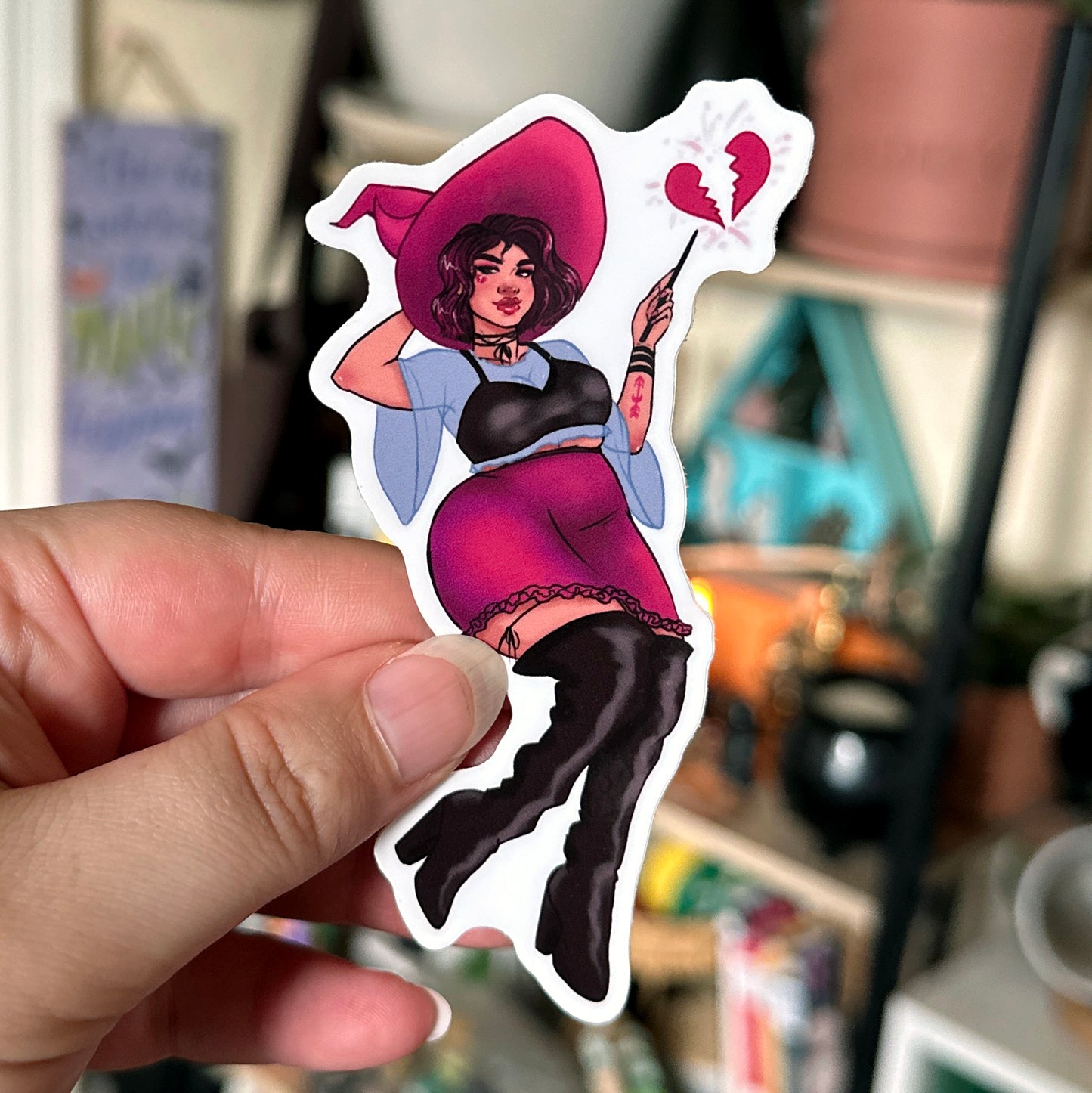 heartbreaker pinup vinyl sticker