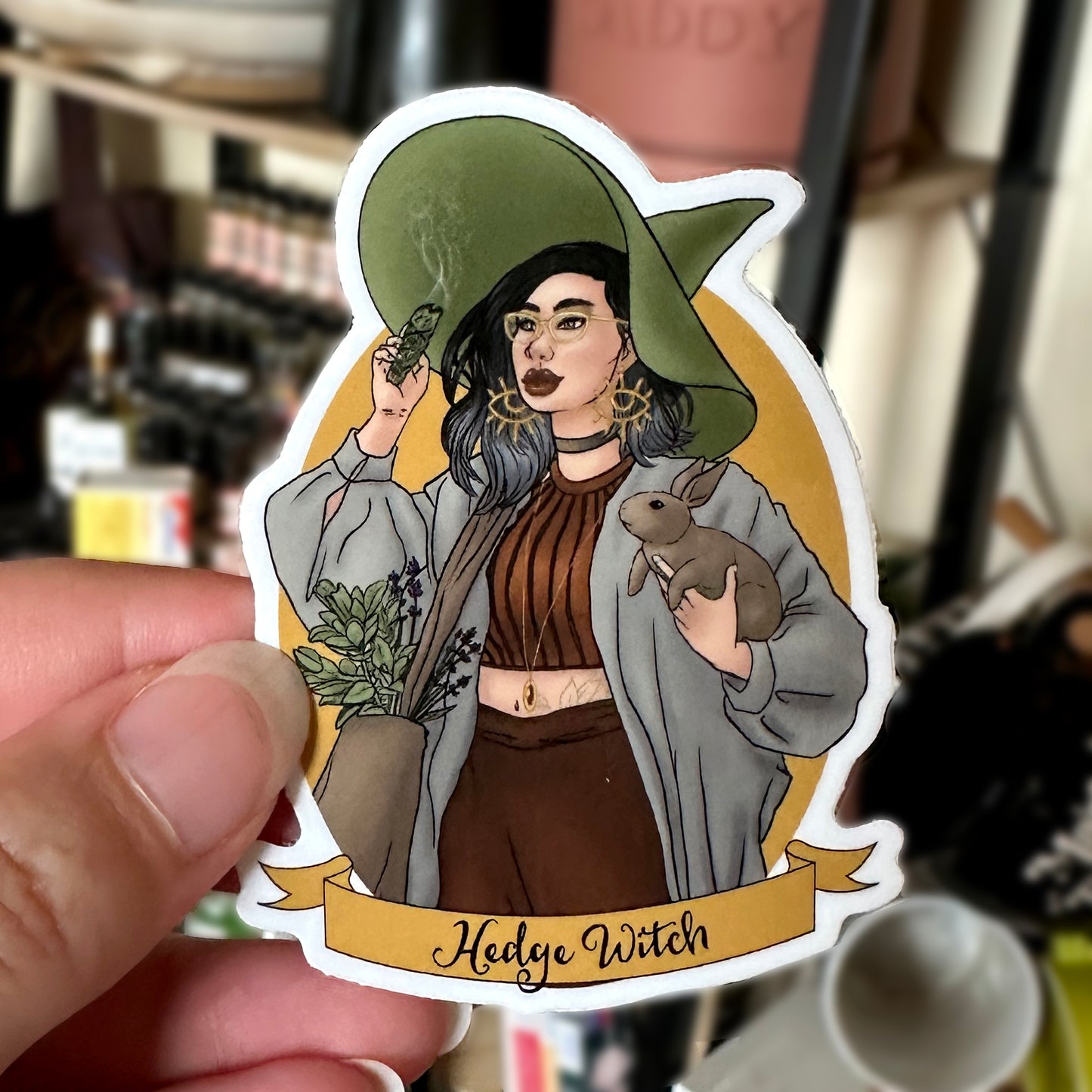 Hedge Witch vinyl sticker