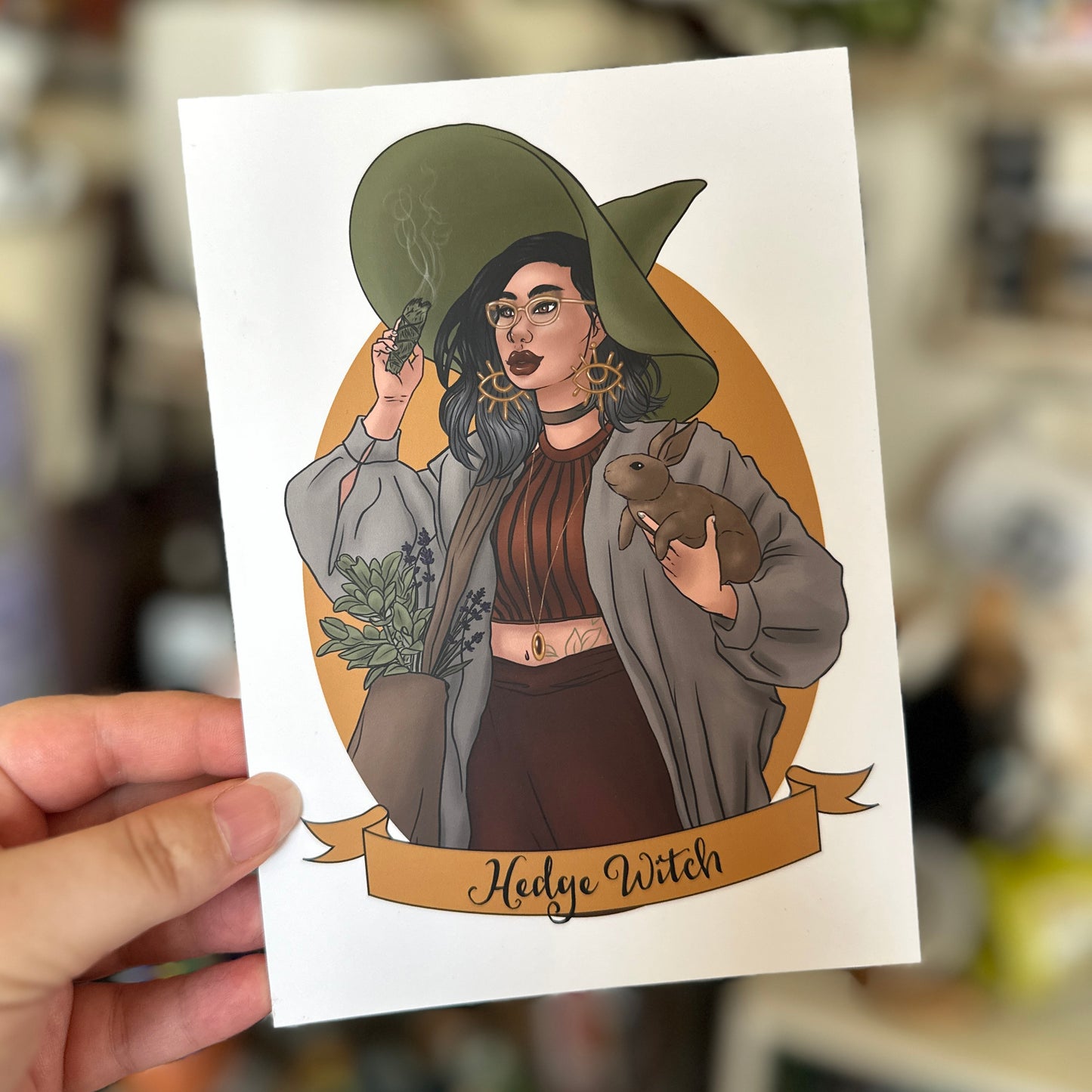 Hedge Witch Art Print - 8x10" and 5x7"