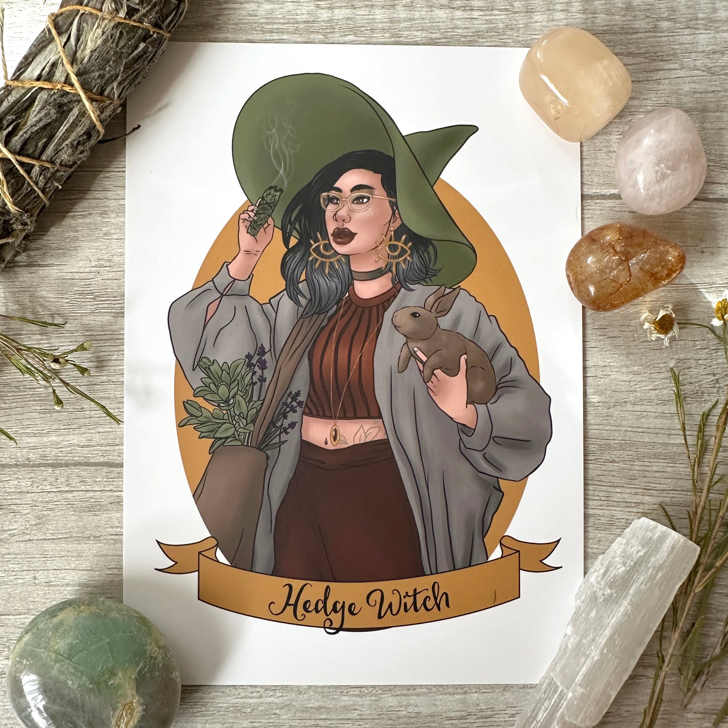 Hedge Witch Art Print - 8x10" and 5x7"