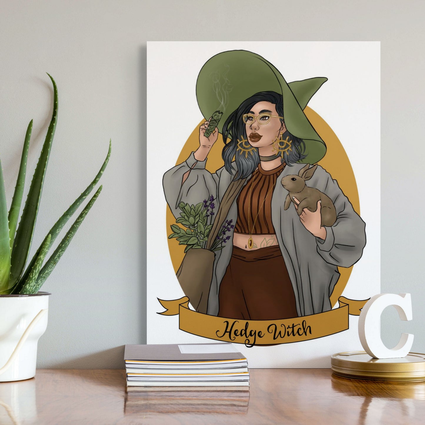 Hedge Witch Art Print - 8x10" and 5x7"