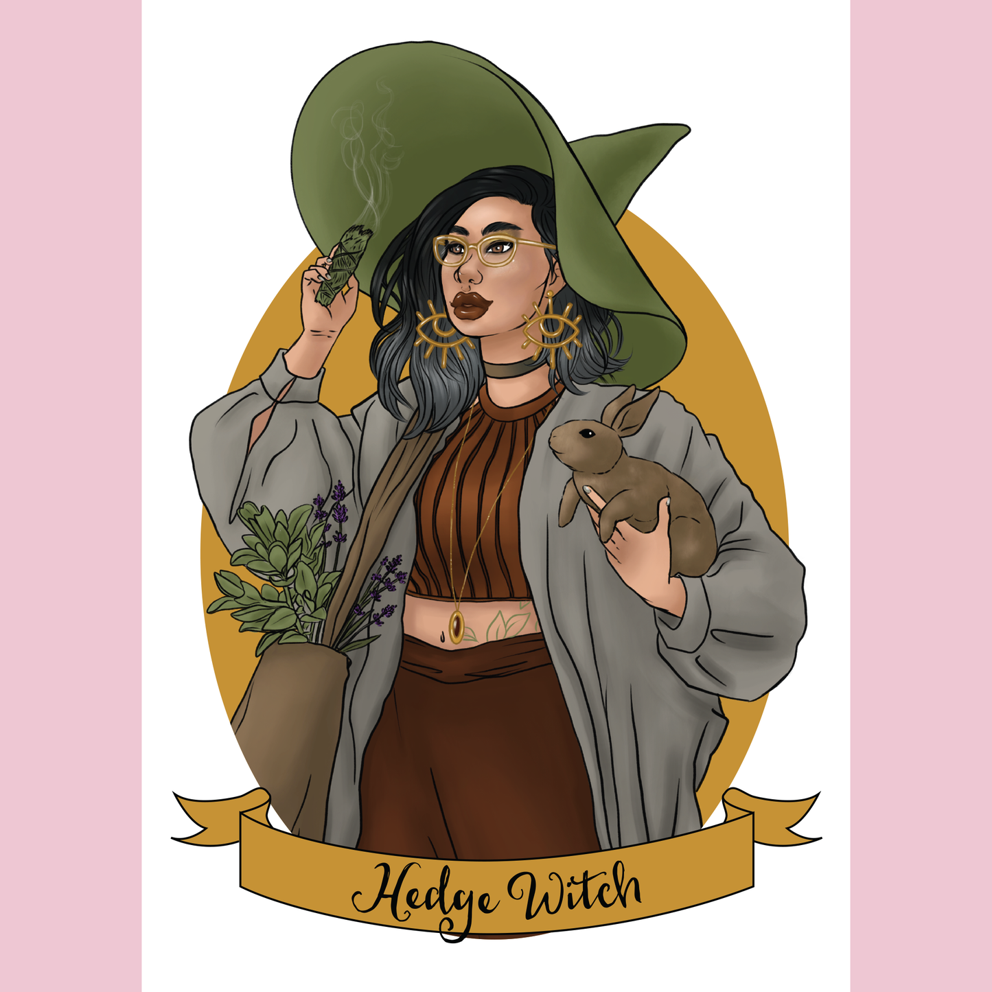 Hedge Witch Art Print - 8x10" and 5x7"