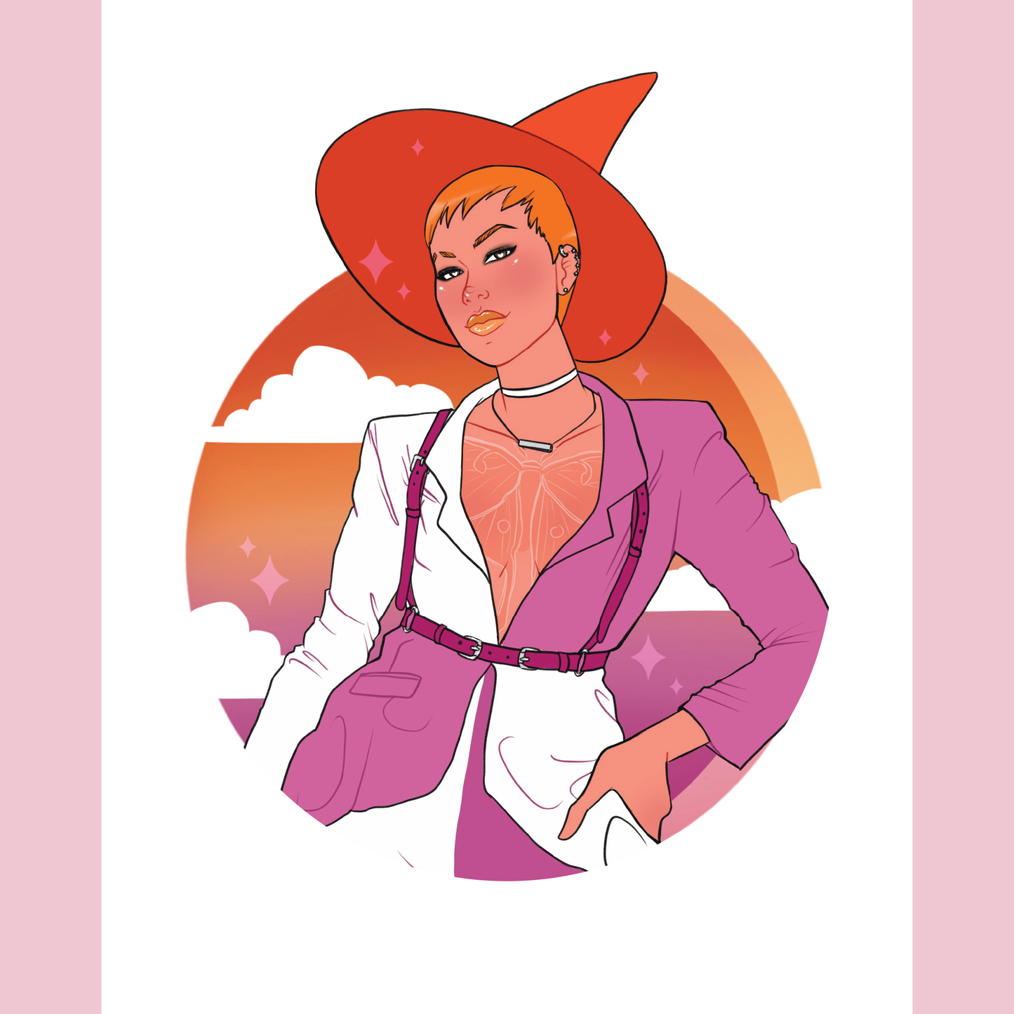 Lesbian Pride Art Print - 8x10" and 5x7"