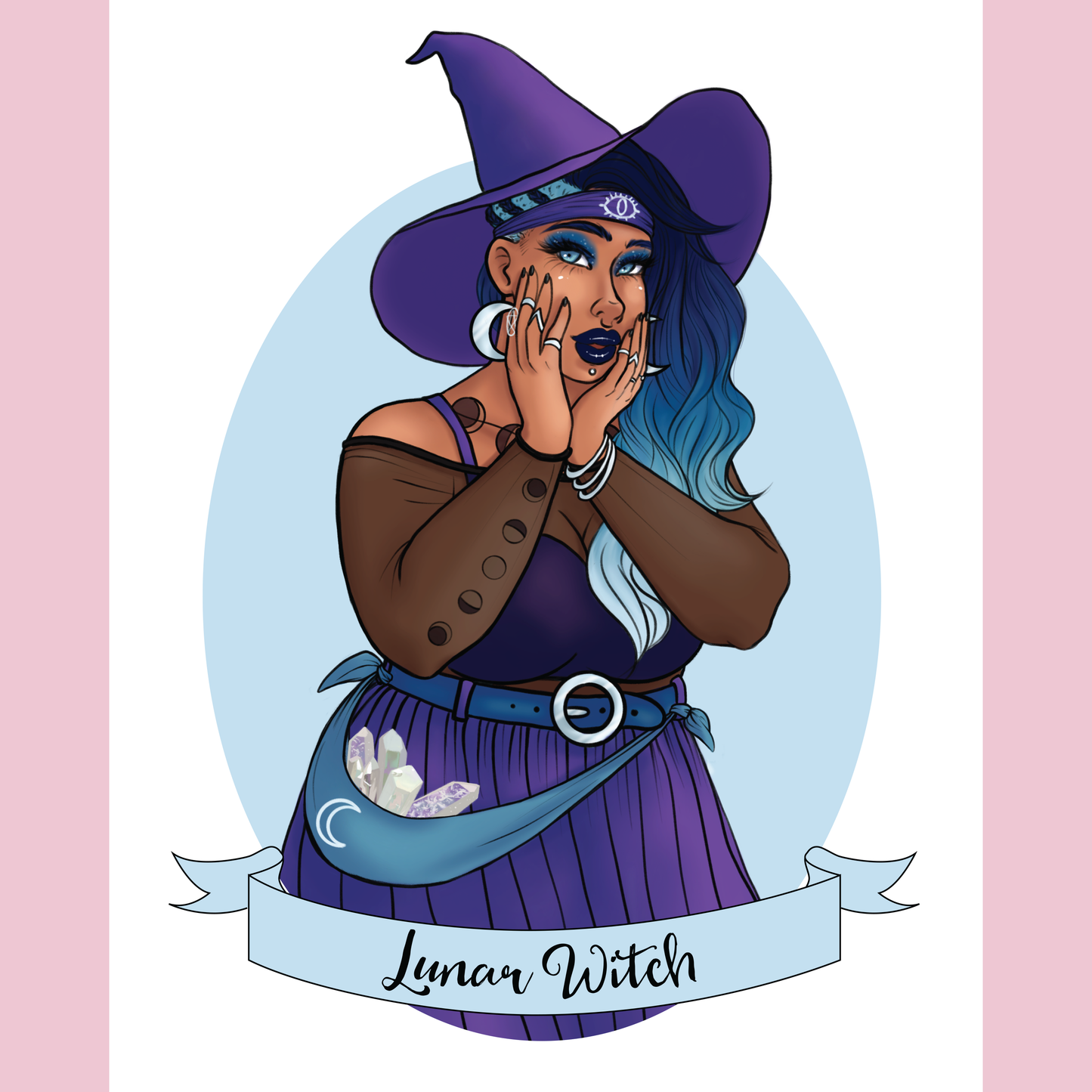 Lunar Witch Art Print - 8x10" and 5x7"