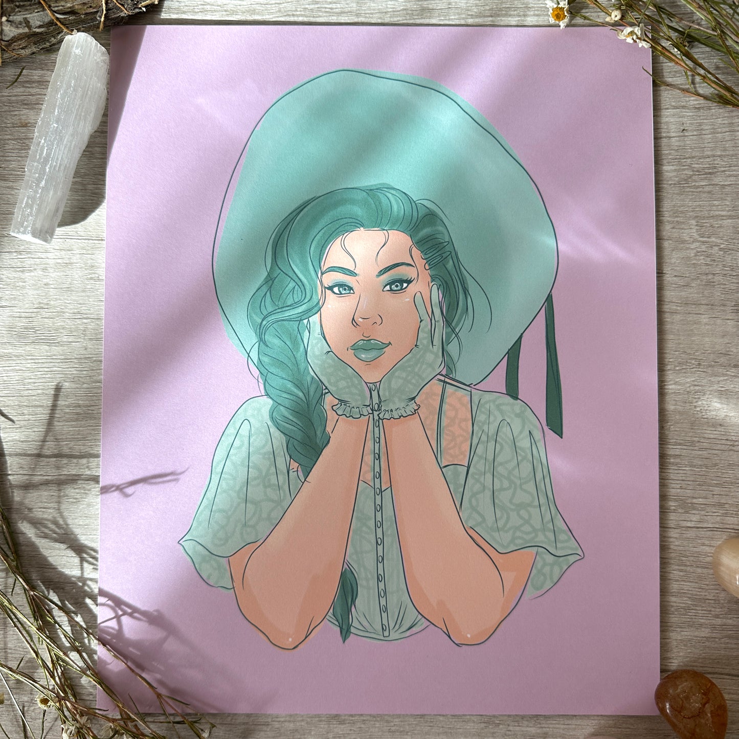 Macaron Witch Art Print - 8x10" and 5x7"