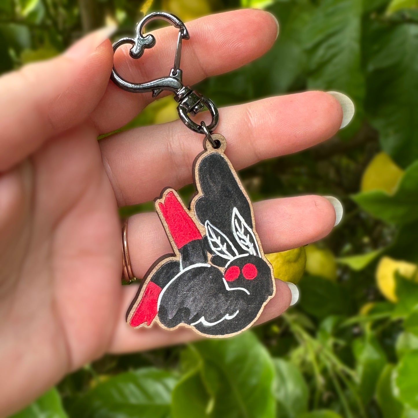 sexy Mothman keychain