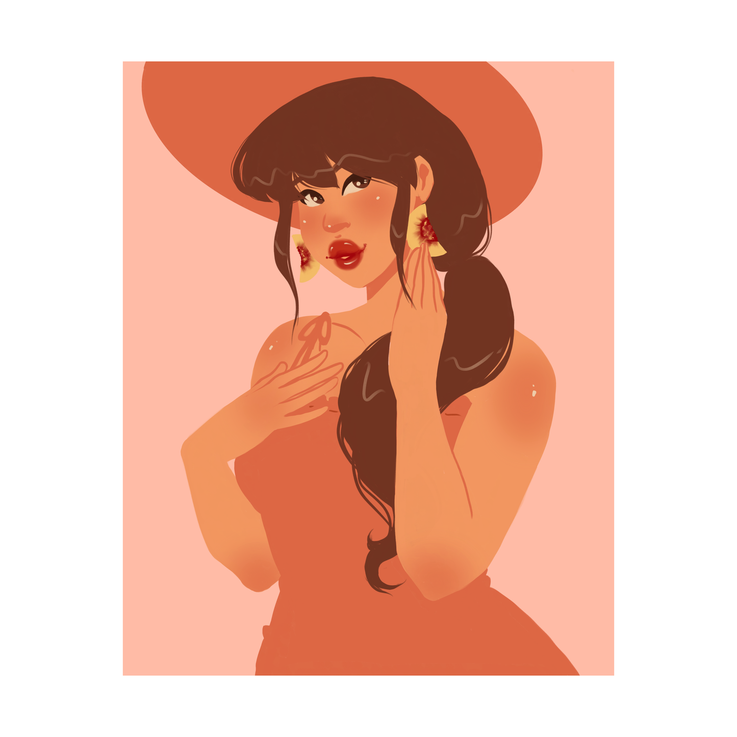 ๐ Nectarine Witch Art Print - 8x10" and 5x7"