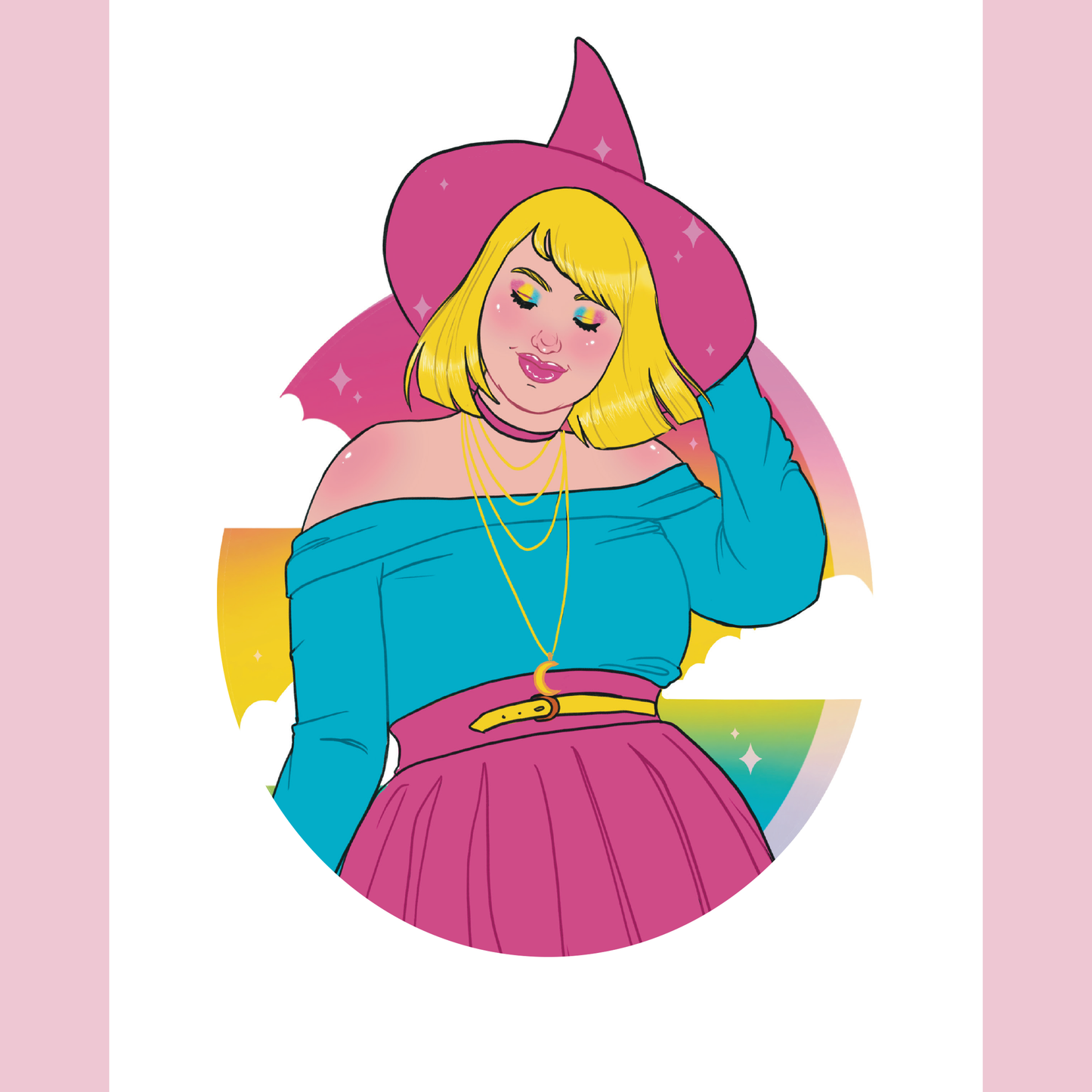 Pansexual Pride Art Print - 8x10" and 5x7"