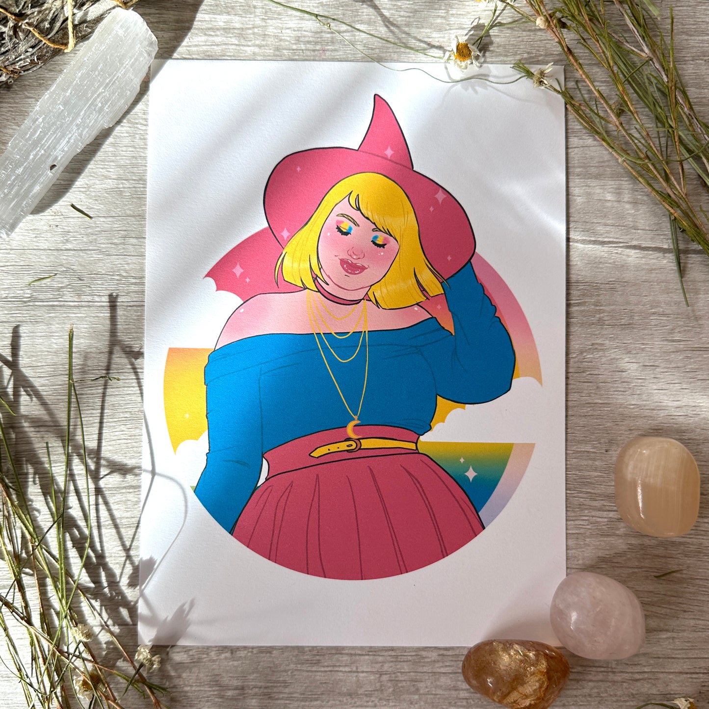 Pansexual Pride Art Print - 8x10" and 5x7"
