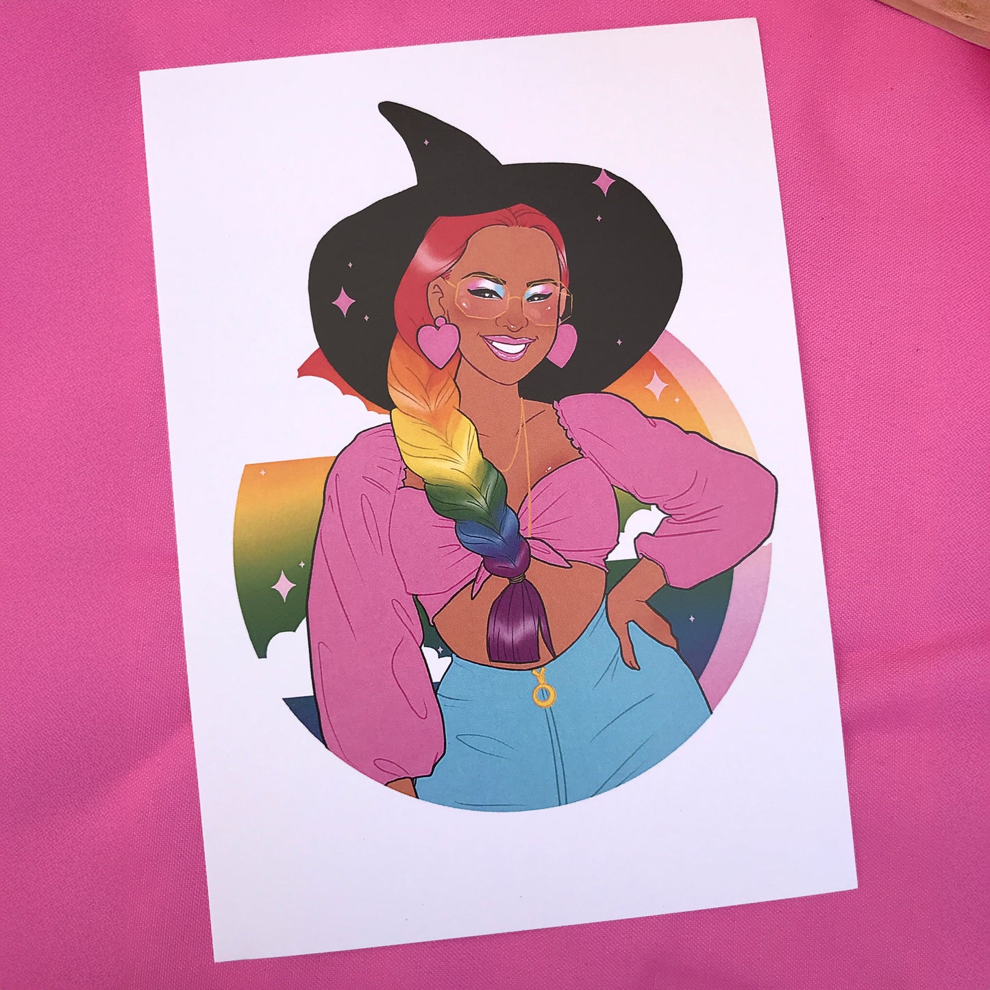 Rainbow Femme Pride Art Print - 8x10" and 5x7"