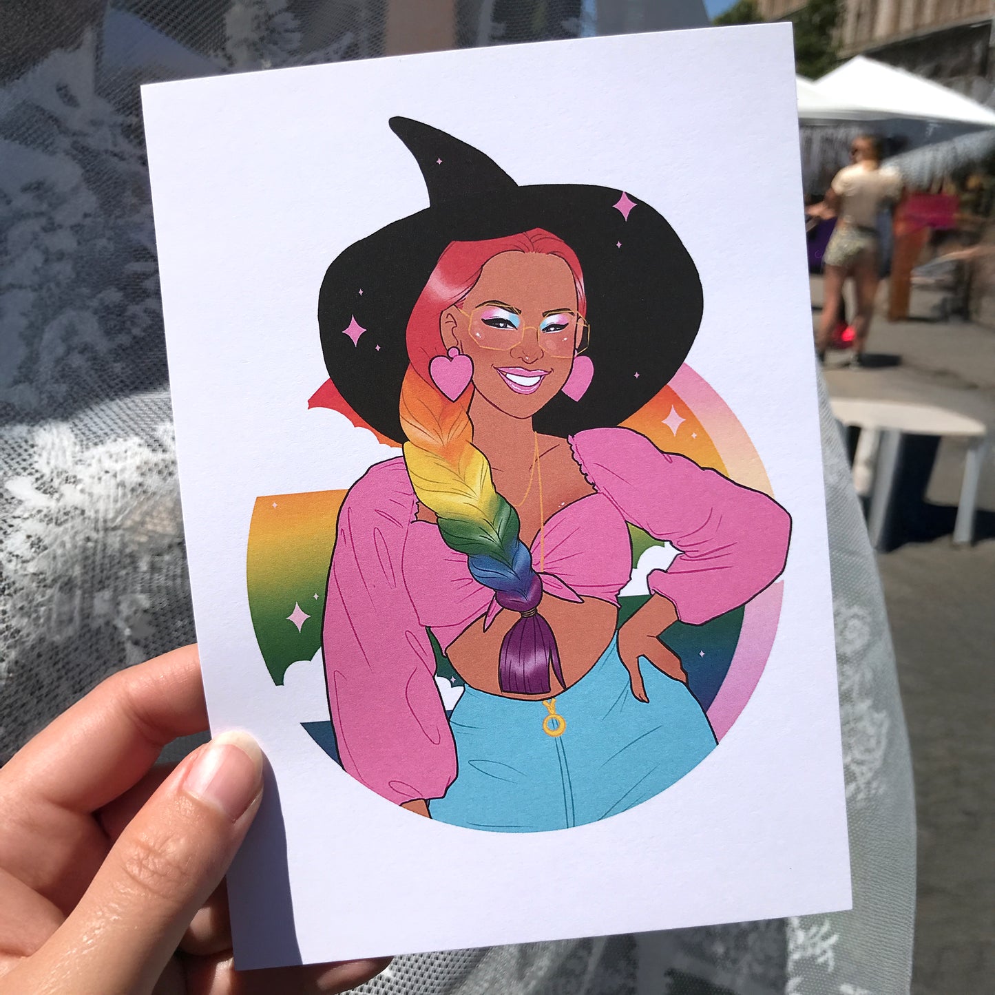 Rainbow Femme Pride Art Print - 8x10" and 5x7"