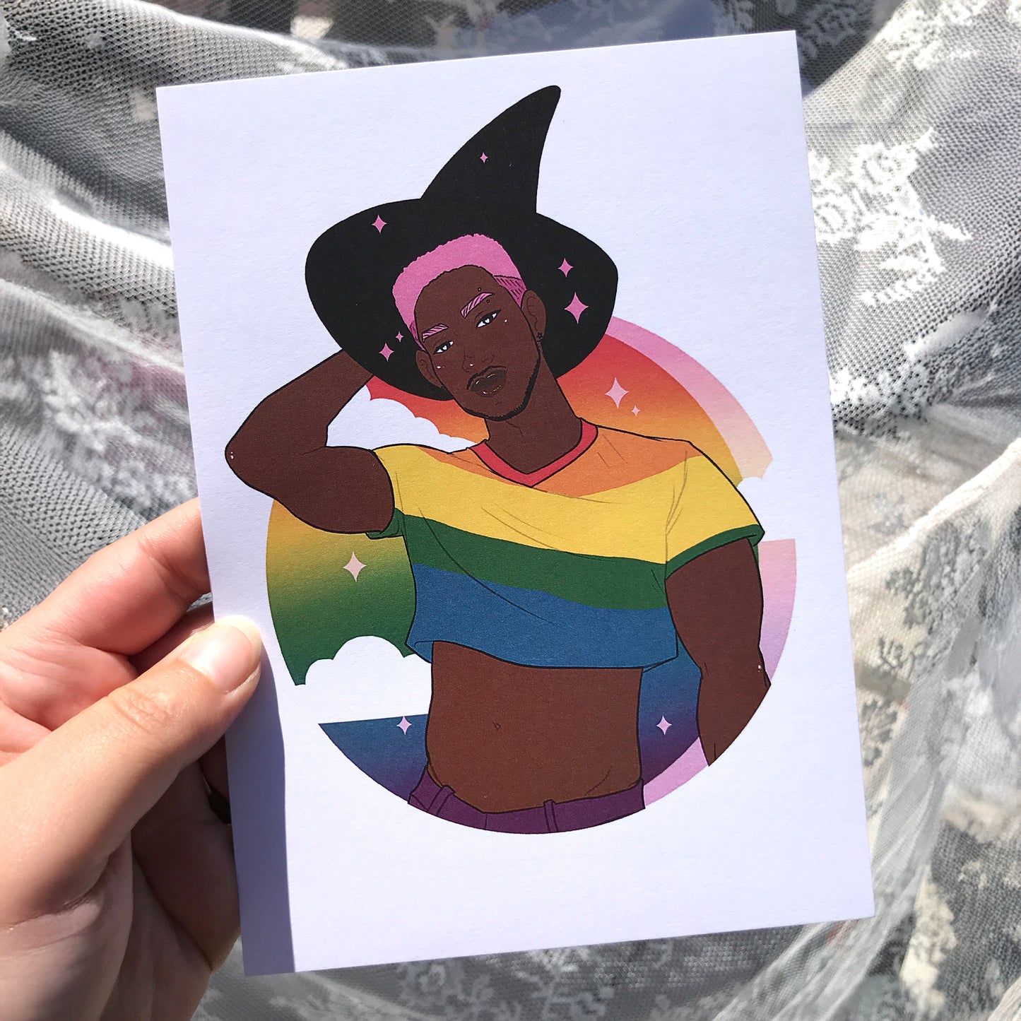 Rainbow Masc Pride Art Print - 8x10" and 5x7"