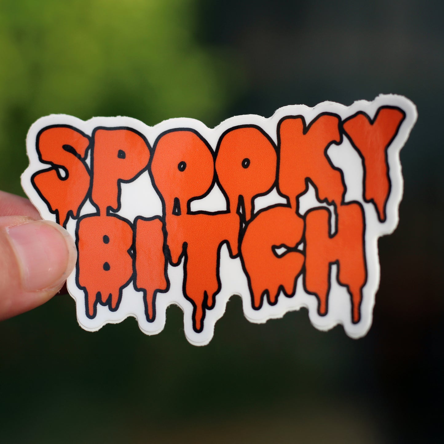 spooky bitch vinyl sticker