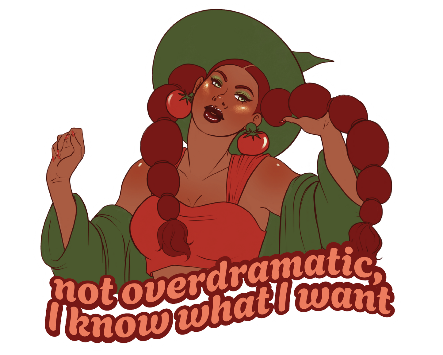 tomato witch vinyl sticker PREORDER