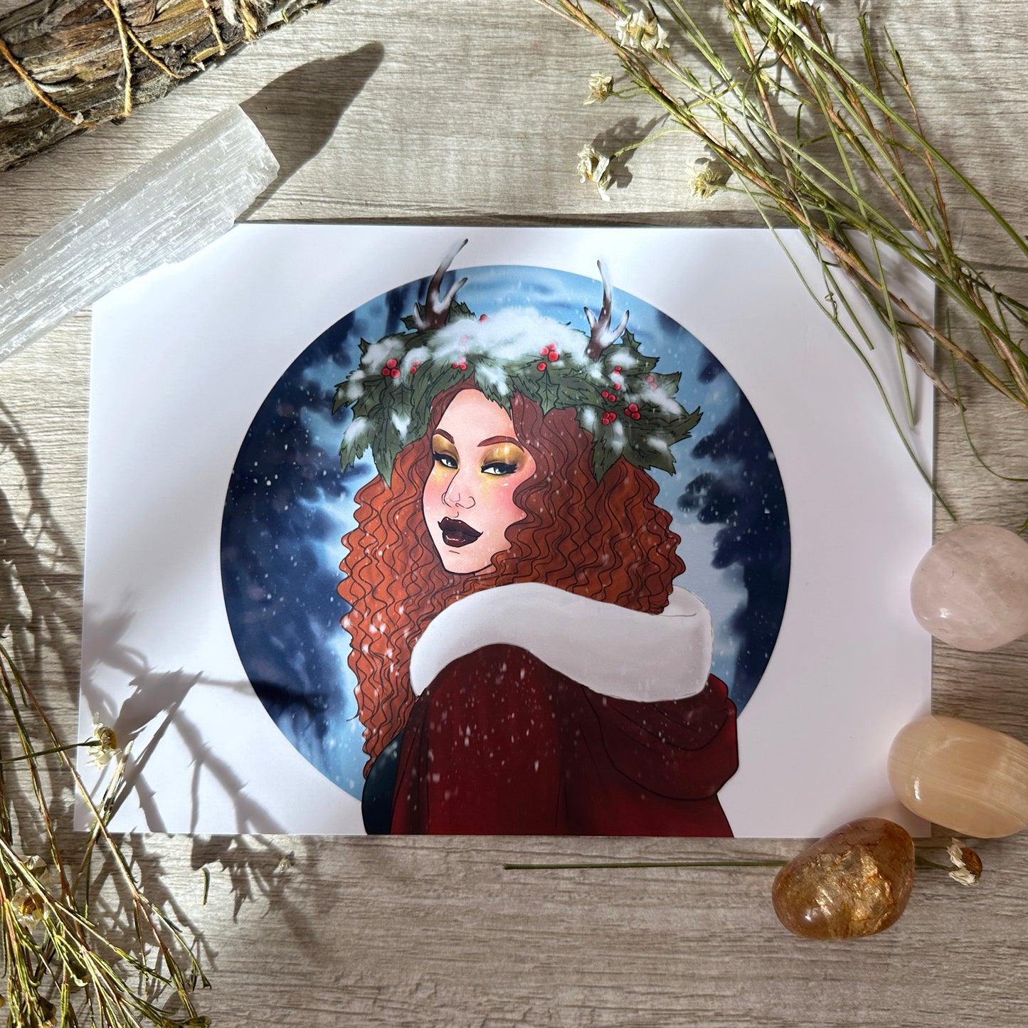 Yule Witch Art Print - 8x10" and 5x7"