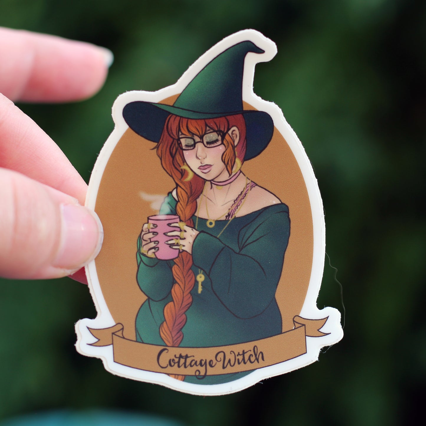 Cottage Witch vinyl sticker