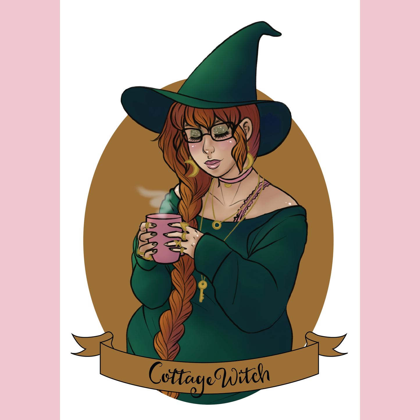 Cottage Witch Art Print - 8x10" and 5x7"