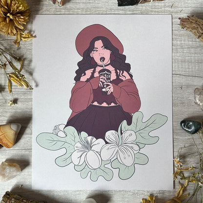 Fig Witch Art Print - 8x10" and 5x7"