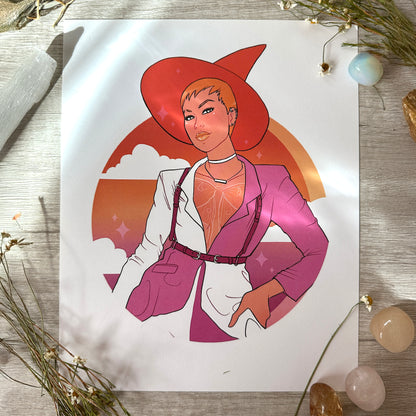 Lesbian Pride Art Print - 8x10" and 5x7"