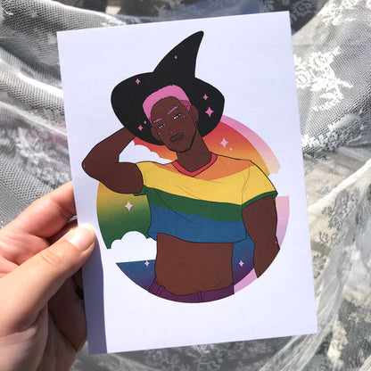 Rainbow Masc Pride Art Print - 8x10" and 5x7"