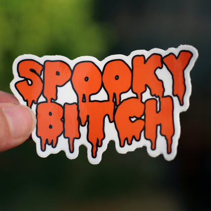 spooky bitch vinyl sticker